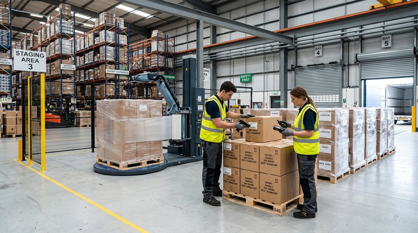 Staging & barcode dispatch